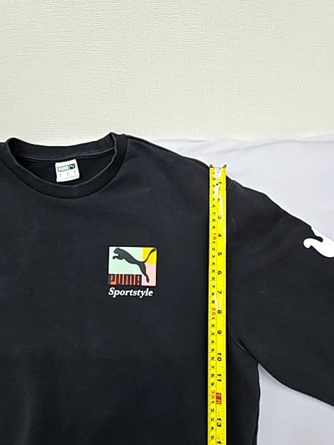 Puma Men's Black Crewneck Sweatshirt Size M Relaxed Sportstyle