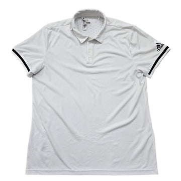Adidas Women's White Golf Polo L Moisture Wicking