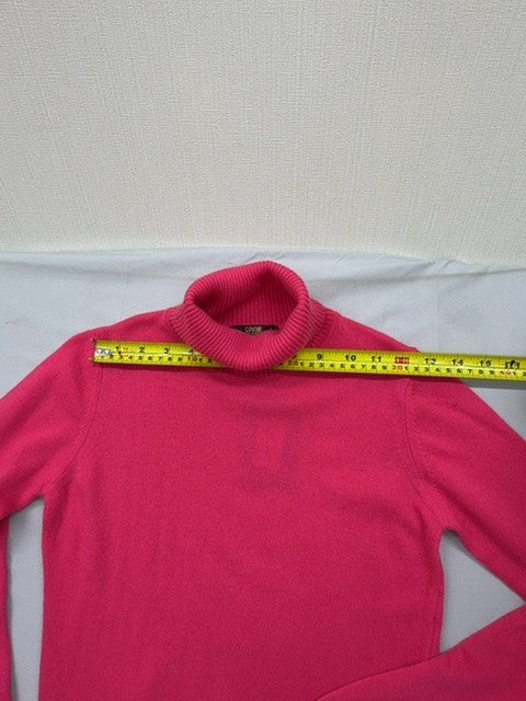 Class Roberto Cavalli Pink Turtleneck Sweater M Women Knit Long Sleeve