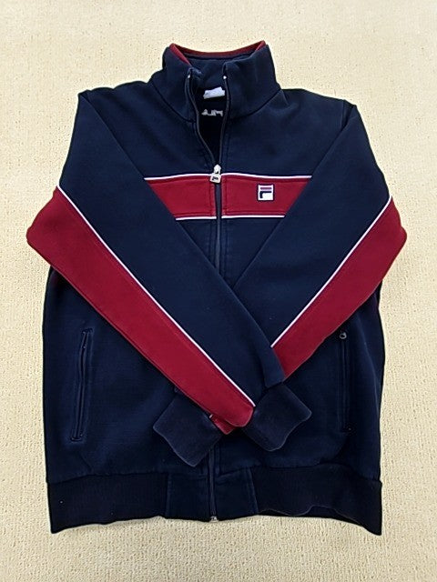 Fila Vintage 90s Retro Track Jacket XXL Navy/Burgundy Full Zip