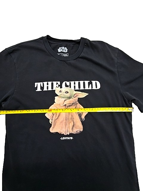 Zara Men's Black Star Wars Grogu T-Shirt Size S
