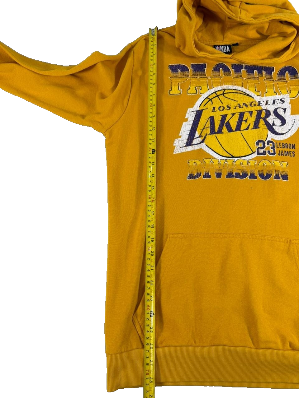 NBA Los Angeles Lakers LeBron James #23 Hoodie - Gold - Size Large