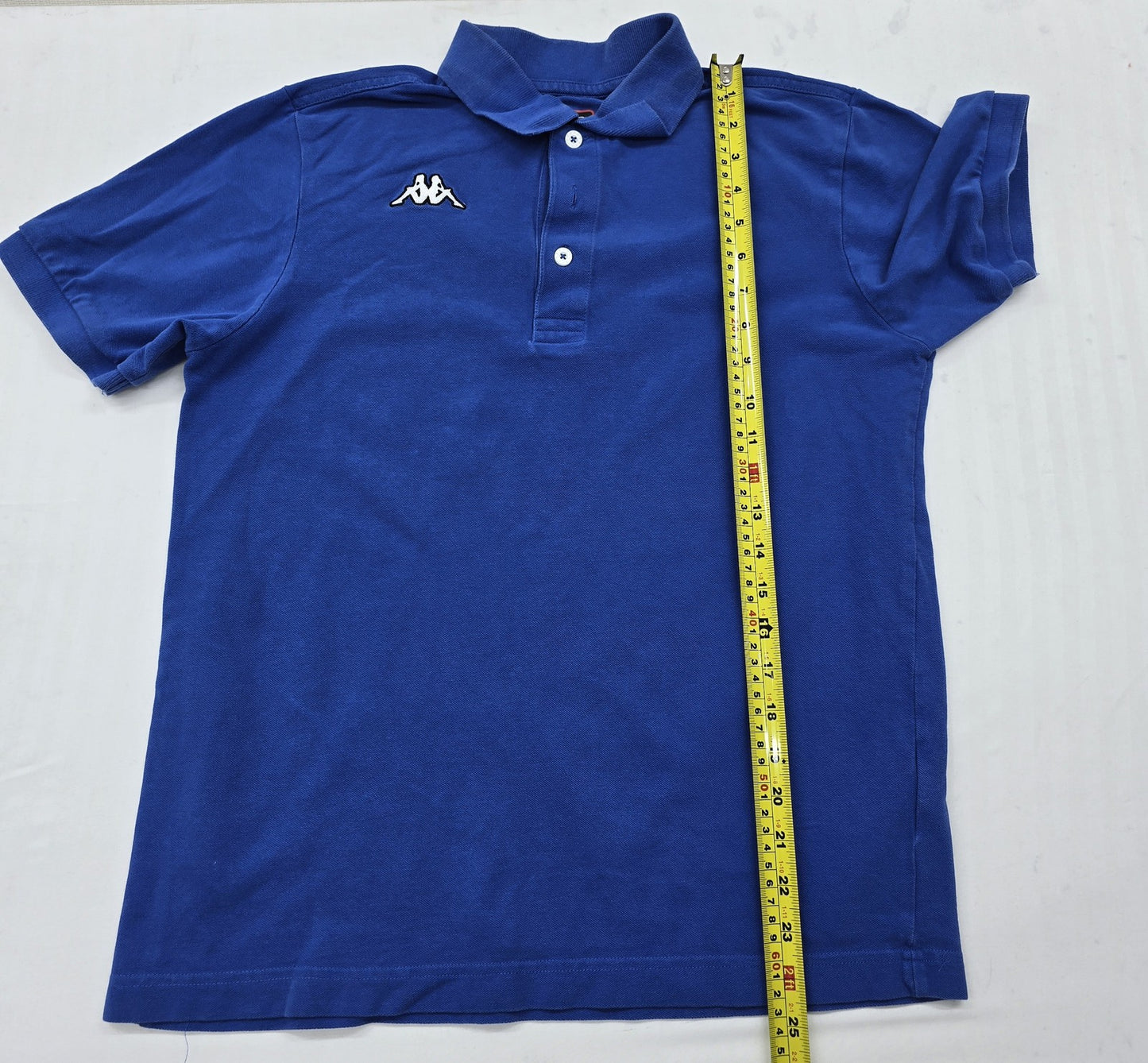 Kappa Men's Navy Polo Shirt Short Sleeve Size M Cotton Pique