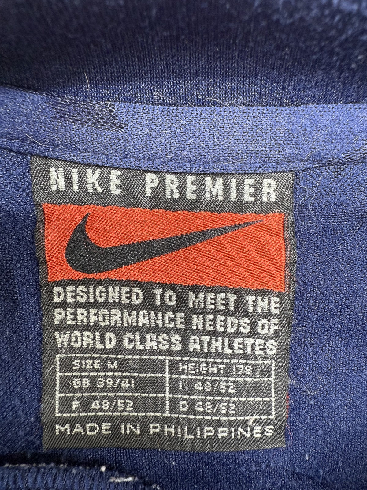 Nike Premier Navy M Short Sleeve Crewneck Jersey