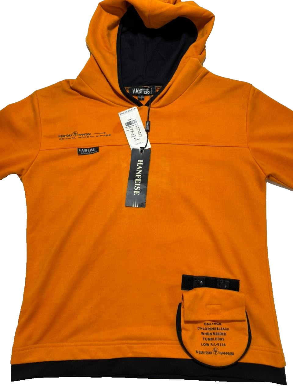 Hanfeise Men's Long Sleeve Hooded Sweatshirt Size S