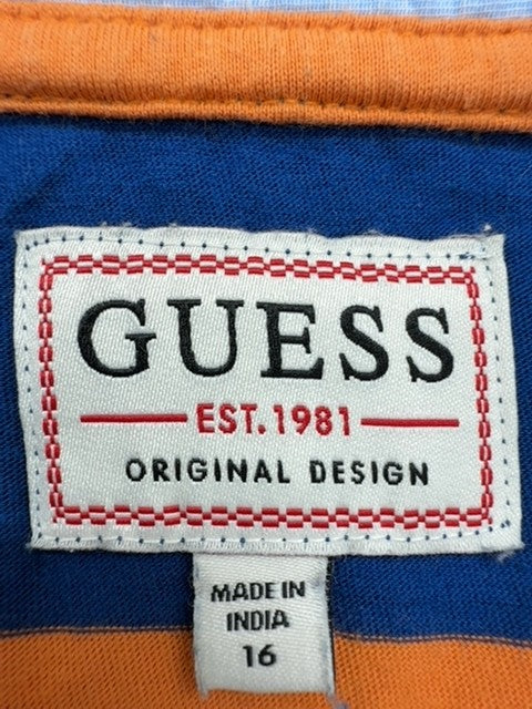 Guess Boys Blue Polo Shirt size 16 product image 6