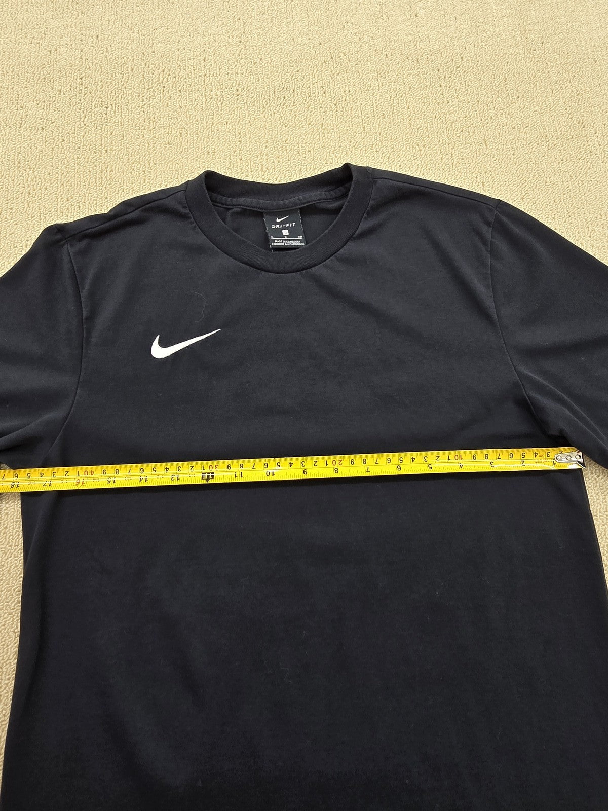 Nike Men's Black Dri-FIT Short Sleeve T-Shirt Small Cotton Blend