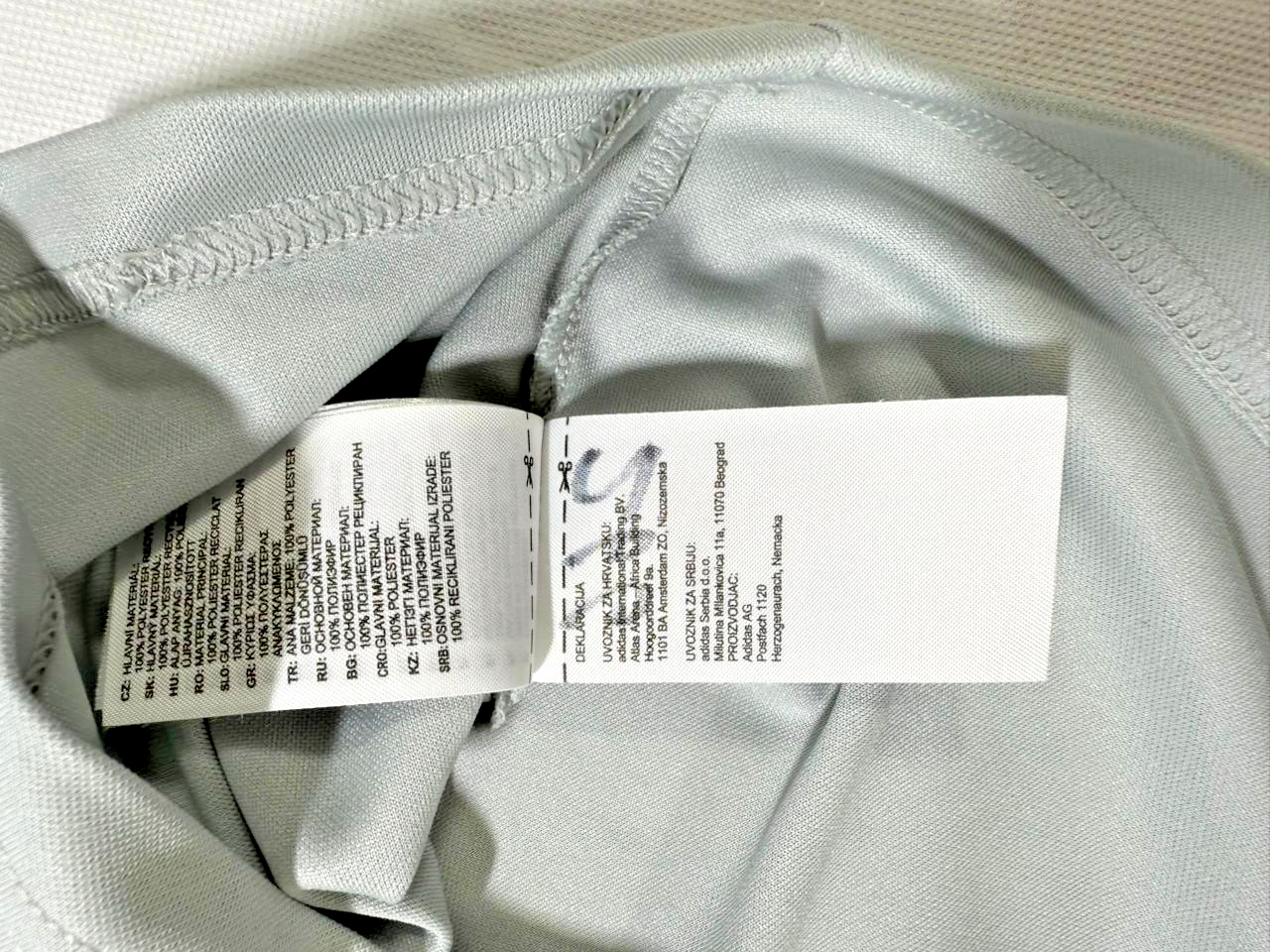 Adidas Grey Pinecrest Polo Shirt - Size XL
