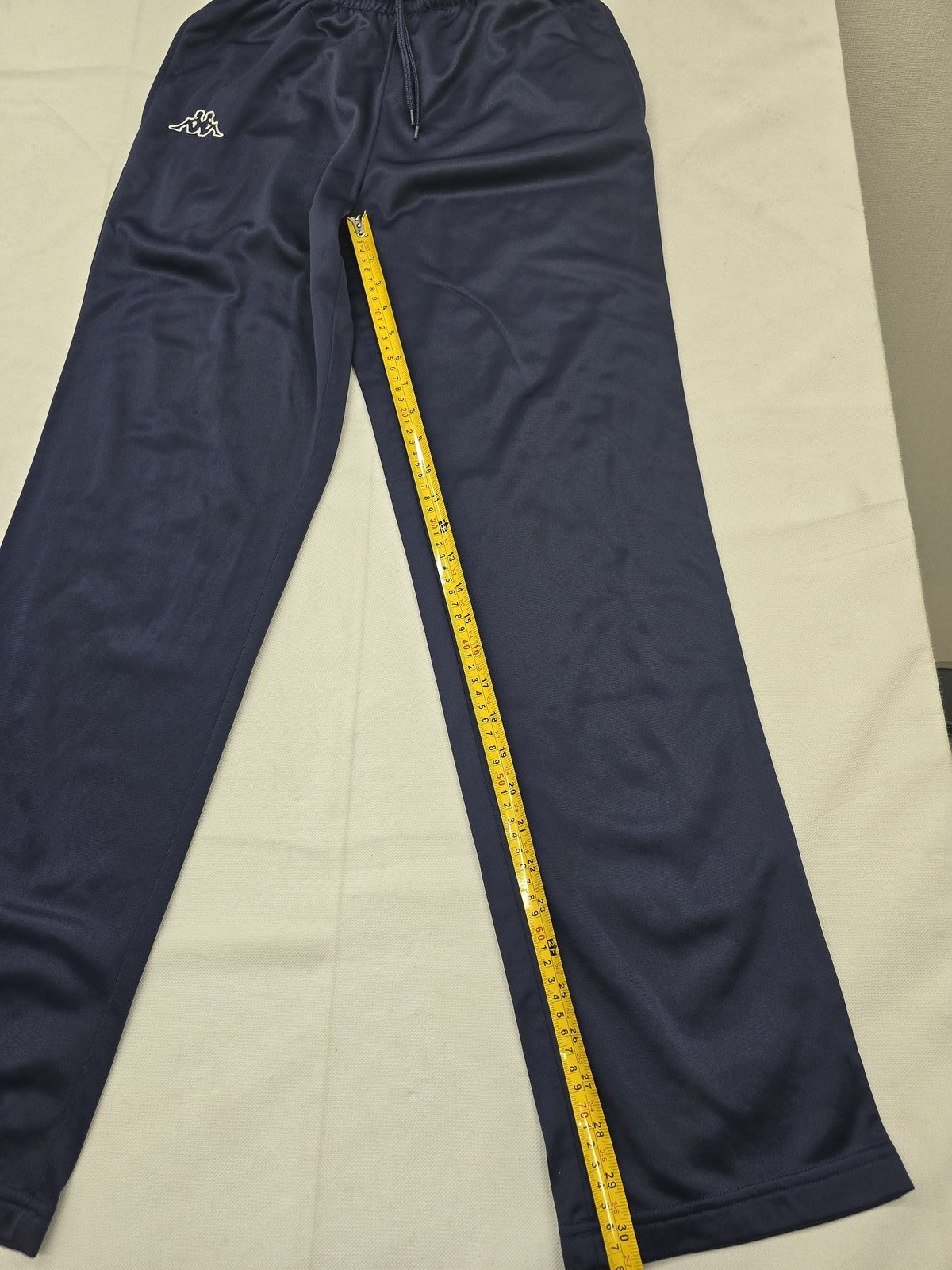 Kappa Men's Navy Sweatpants Medium Drawstring Polyester Straight Leg