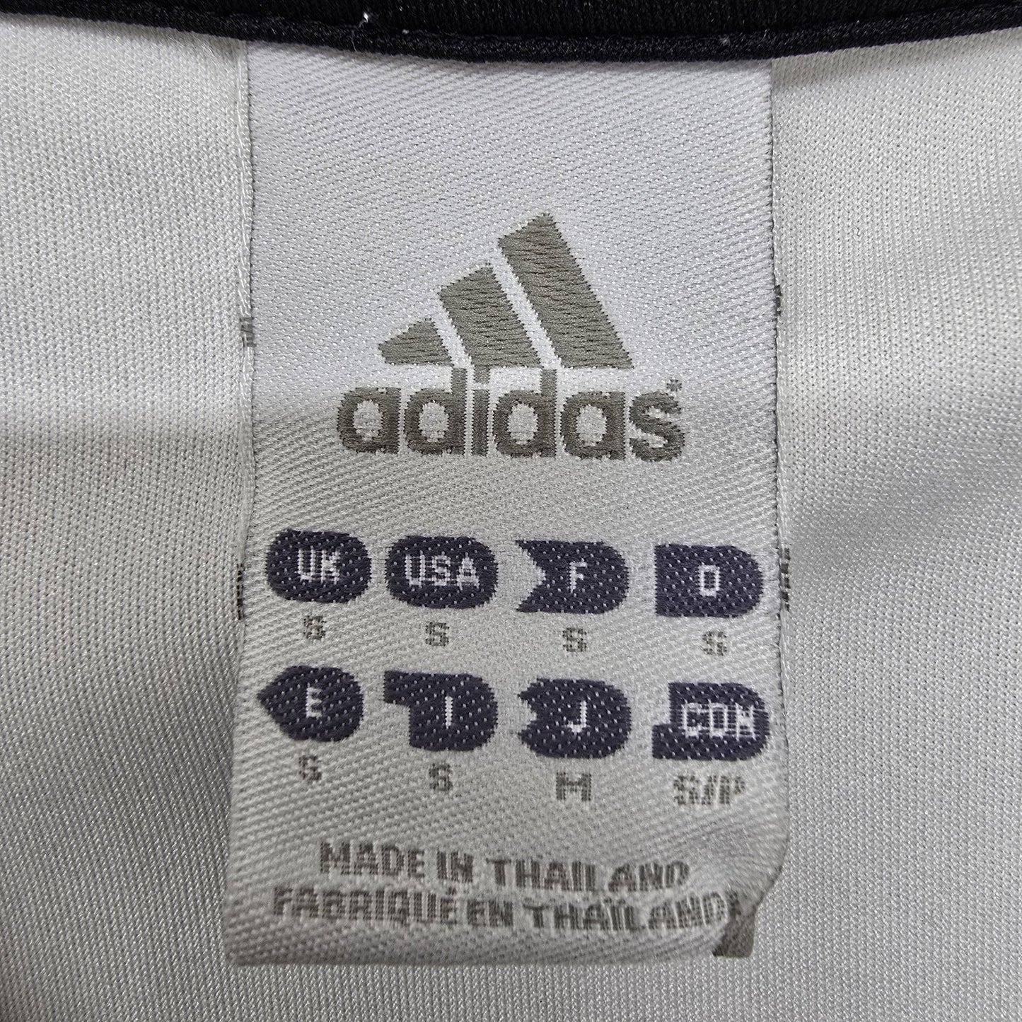 Adidas Women's White Three Stripe V-Neck T-Shirt Size S Vintage