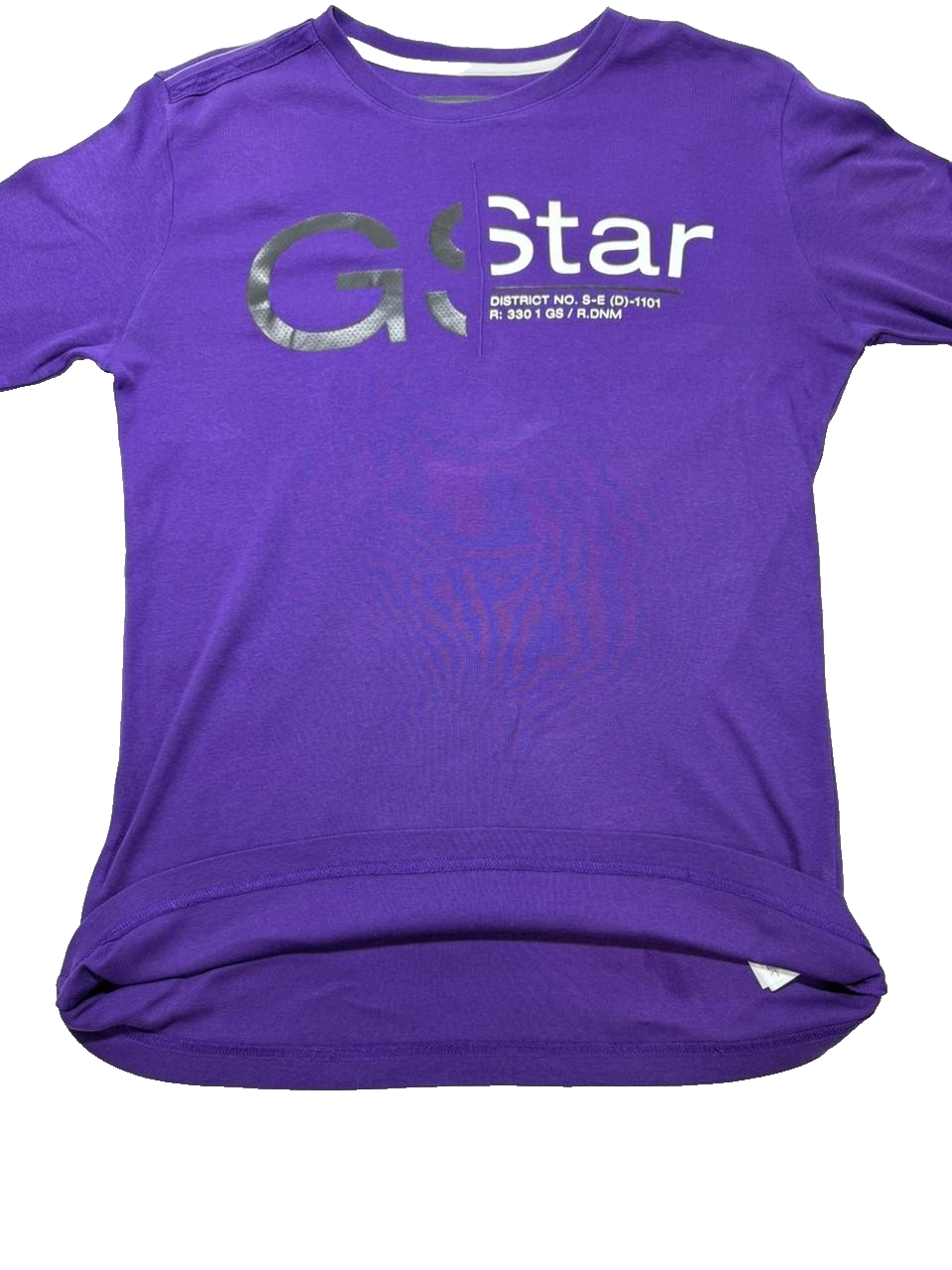 G-Star Raw Estes Violet Printed Men's T-Shirt - Size XL Slim Fit