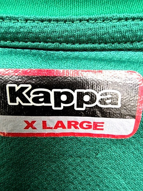 Kappa Unisex Green Short Sleeve Crewneck T-Shirt XL 100% Polyester