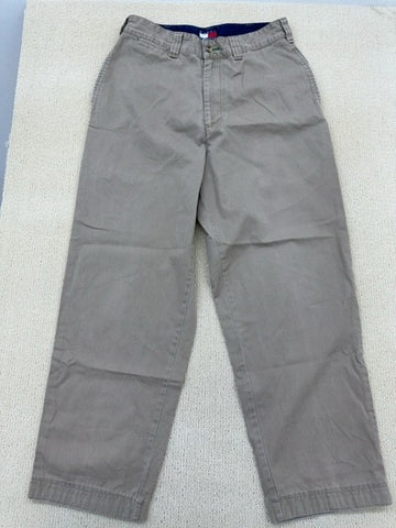 Tommy Hilfiger Men's Khaki Chino Pants Size 31 Straight Leg 5-Pocket