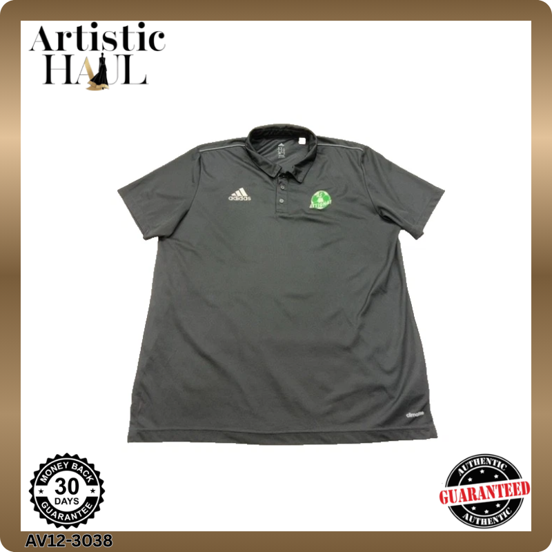 Adidas Men's Black Climalite Polo Shirt XL Short Sleeve