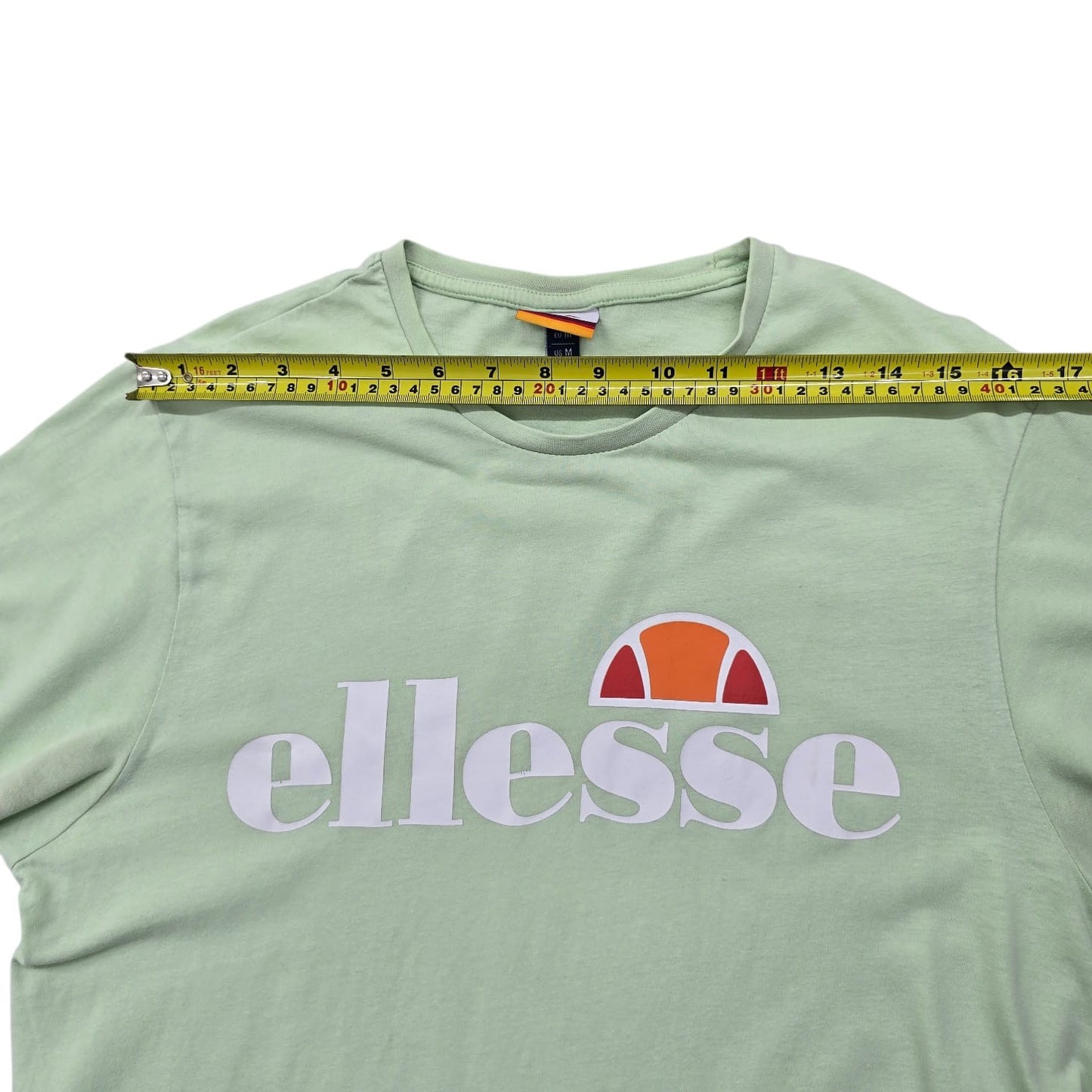 Ellesse Women's Green Logo T-Shirt Size M