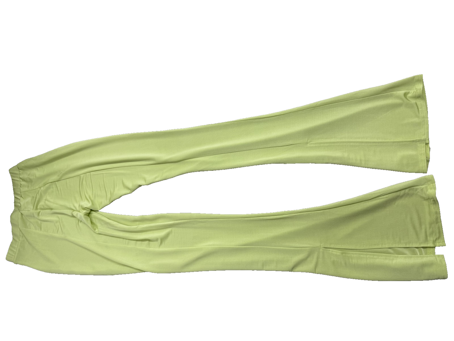 River Island Wide Leg Trousers Lime Green Size 8 Women's