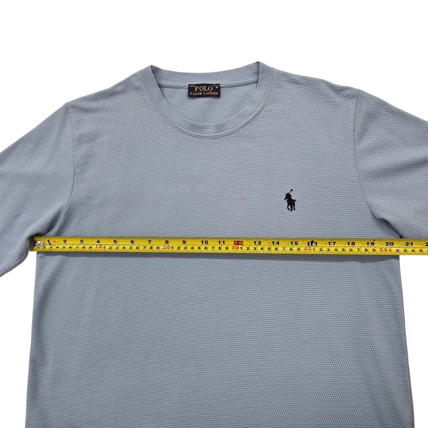 Polo Ralph Lauren Men's Light Blue T-Shirt Size M Short Sleeve Logo