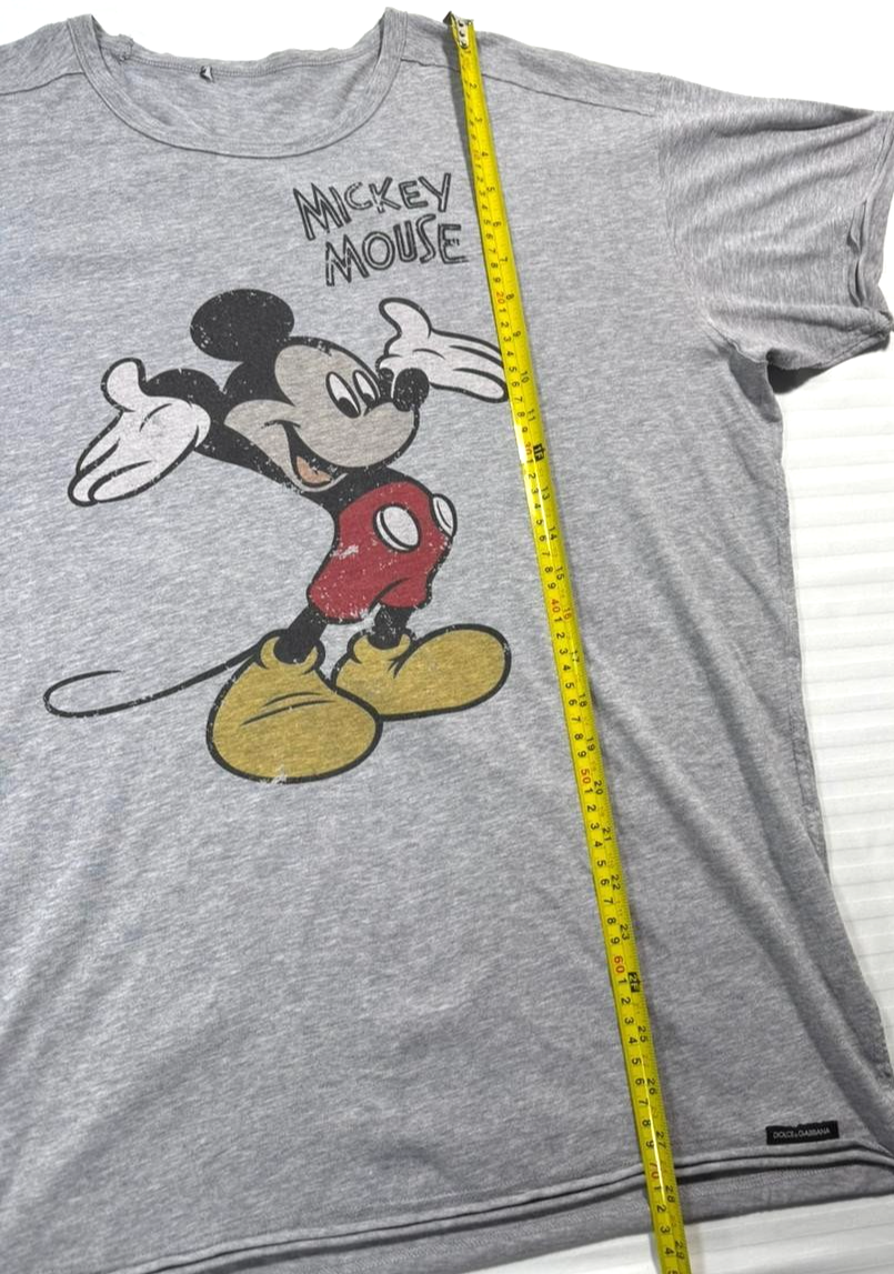 Disney Men's Mickey Mouse Classic T-Shirt In Sports Grey - Size L
