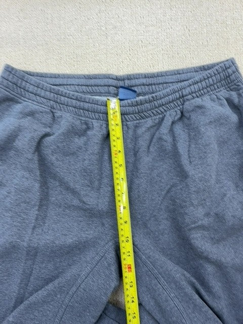 Nike Unisex Gray Fleece Sweatpants XL Elastic Waist Cuffed