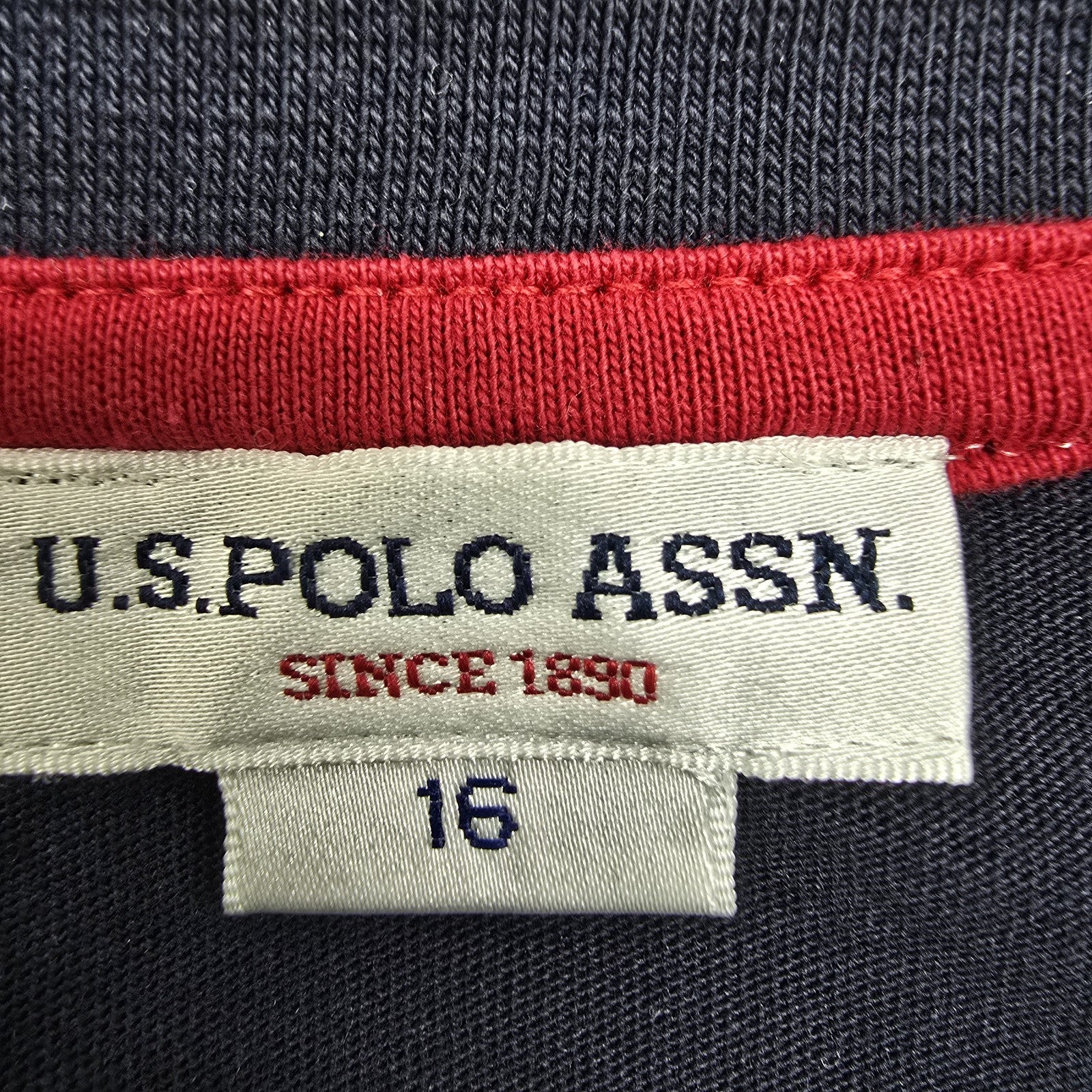 U.S. Polo Assn. Men Black T-Shirt size 15 product image 3