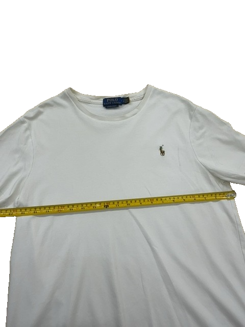 Polo Ralph Lauren Men's White Slim Fit Short Sleeve Cotton T-Shirt L