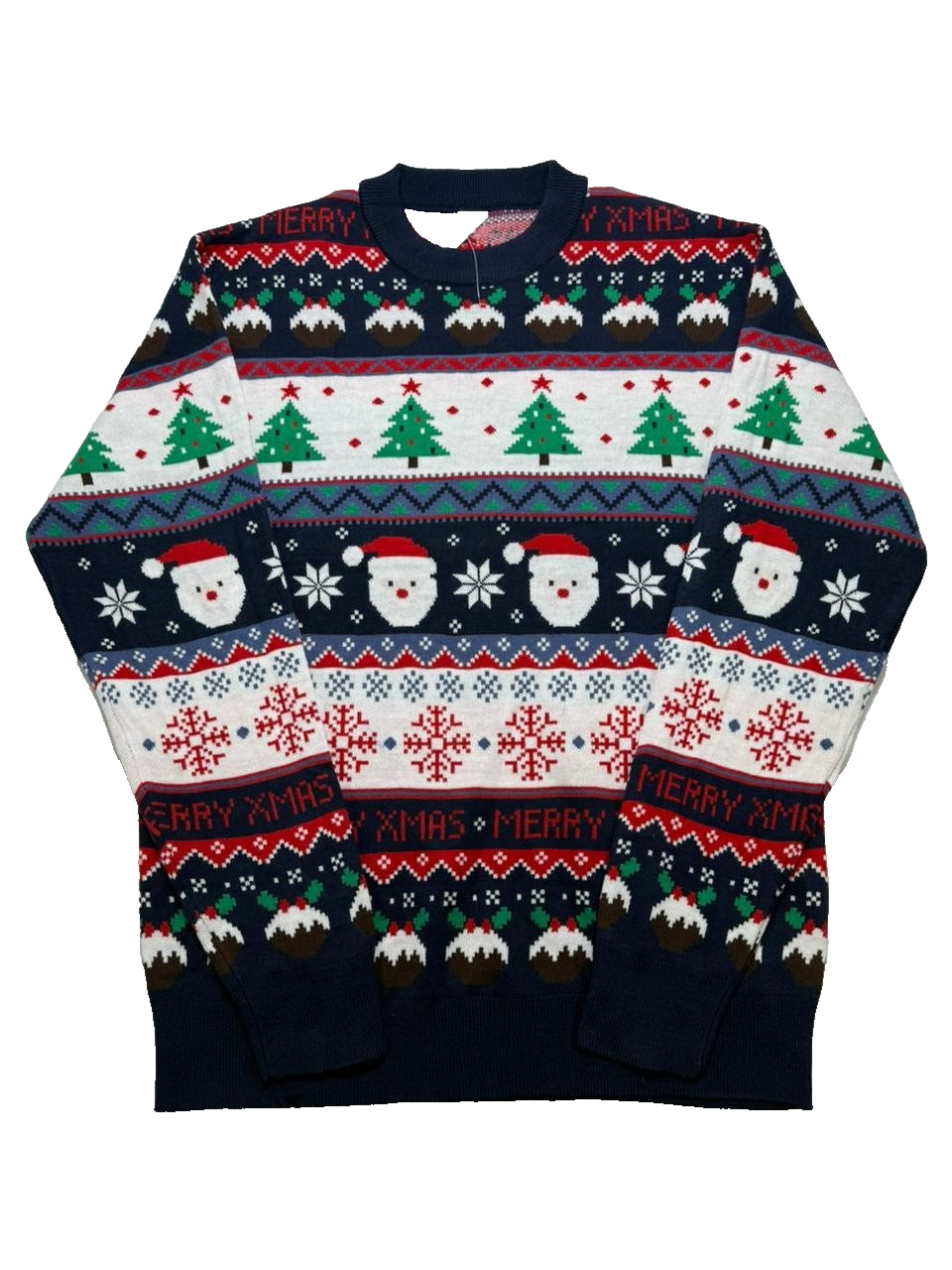 Anko Cold Sweatshirt Merry Xmas Christmas Print Pullover Long Sleeve Size S