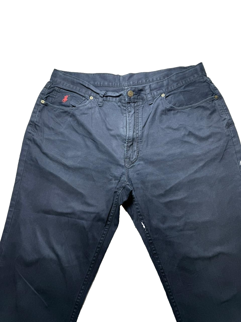 Chino Pants Men's Navy Stretch Blue Twill 5-Pocket | 38