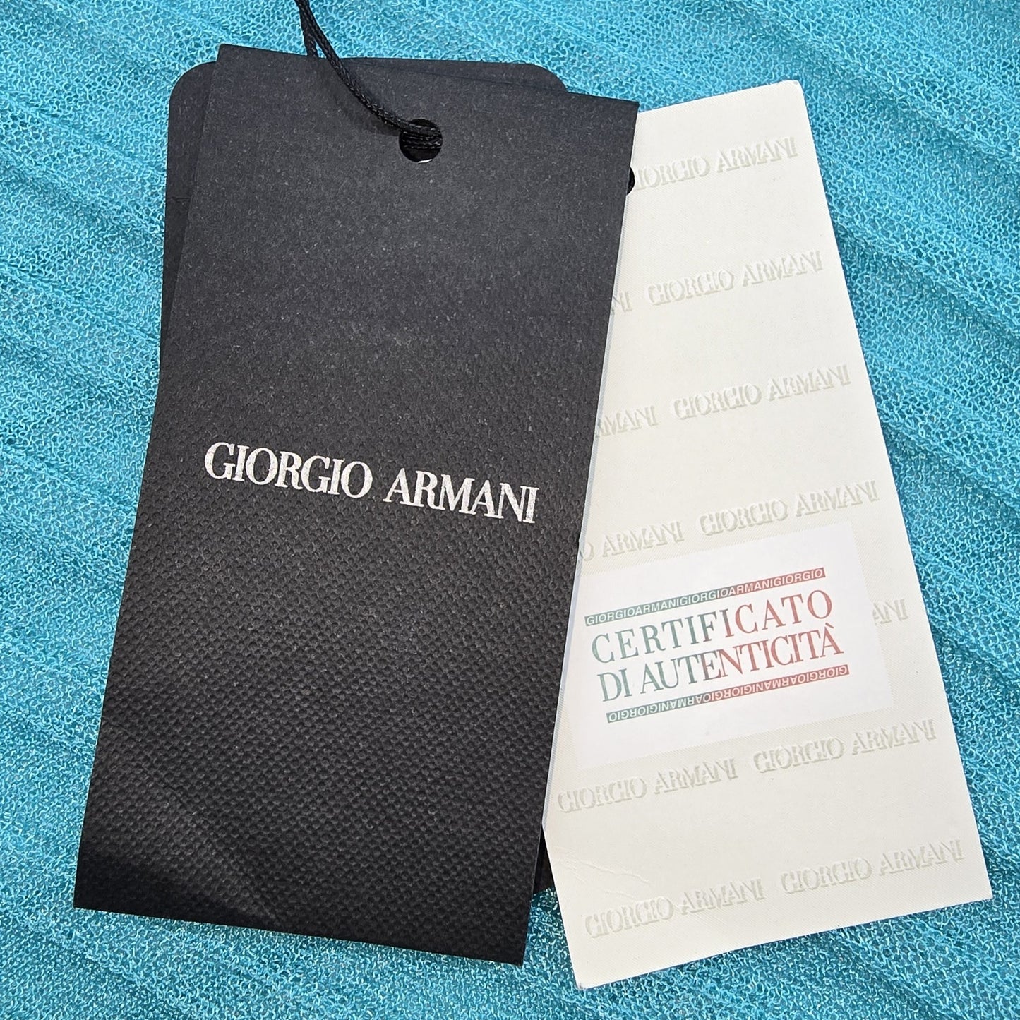 GIORGIO ARMANI Women's Turquoise Asymmetrical Long Sleeve Top EU 40