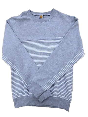 Carhartt Women's Gray Fleece Pullover Sweatshirt Crewneck Long Sleeve