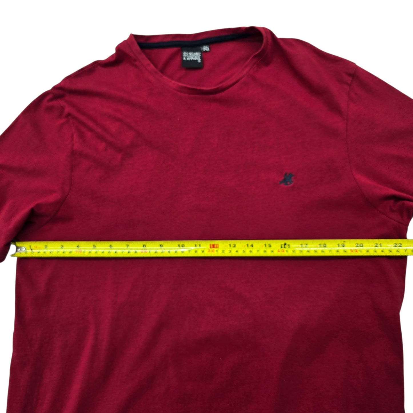 U.S. Grand Polo Men's Burgundy 100% Cotton T-Shirt 3XL