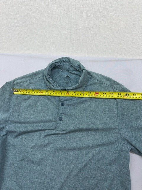 Adidas Men's Grey Golf Polo Shirt Large Short Sleeve Stretch