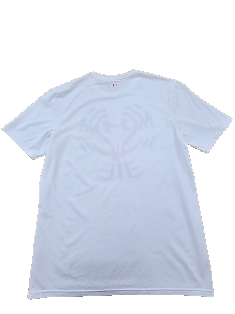 Under Armour Men's HeatGear White Graphic T-Shirt M Loose Fit