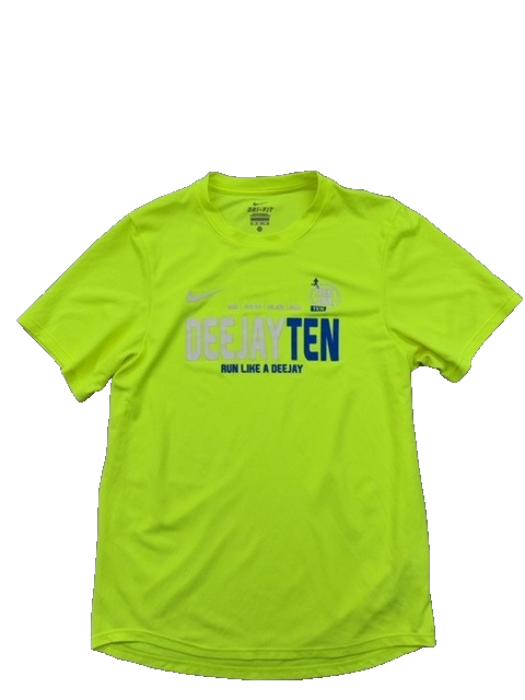 Nike Men's Green T-Shirt – Size XS, Short Sleeve, Running