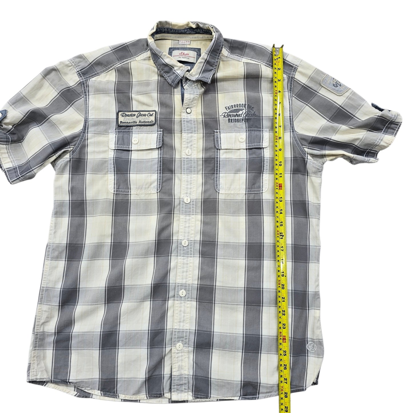s.Oliver Men White Shirt size L product image 7