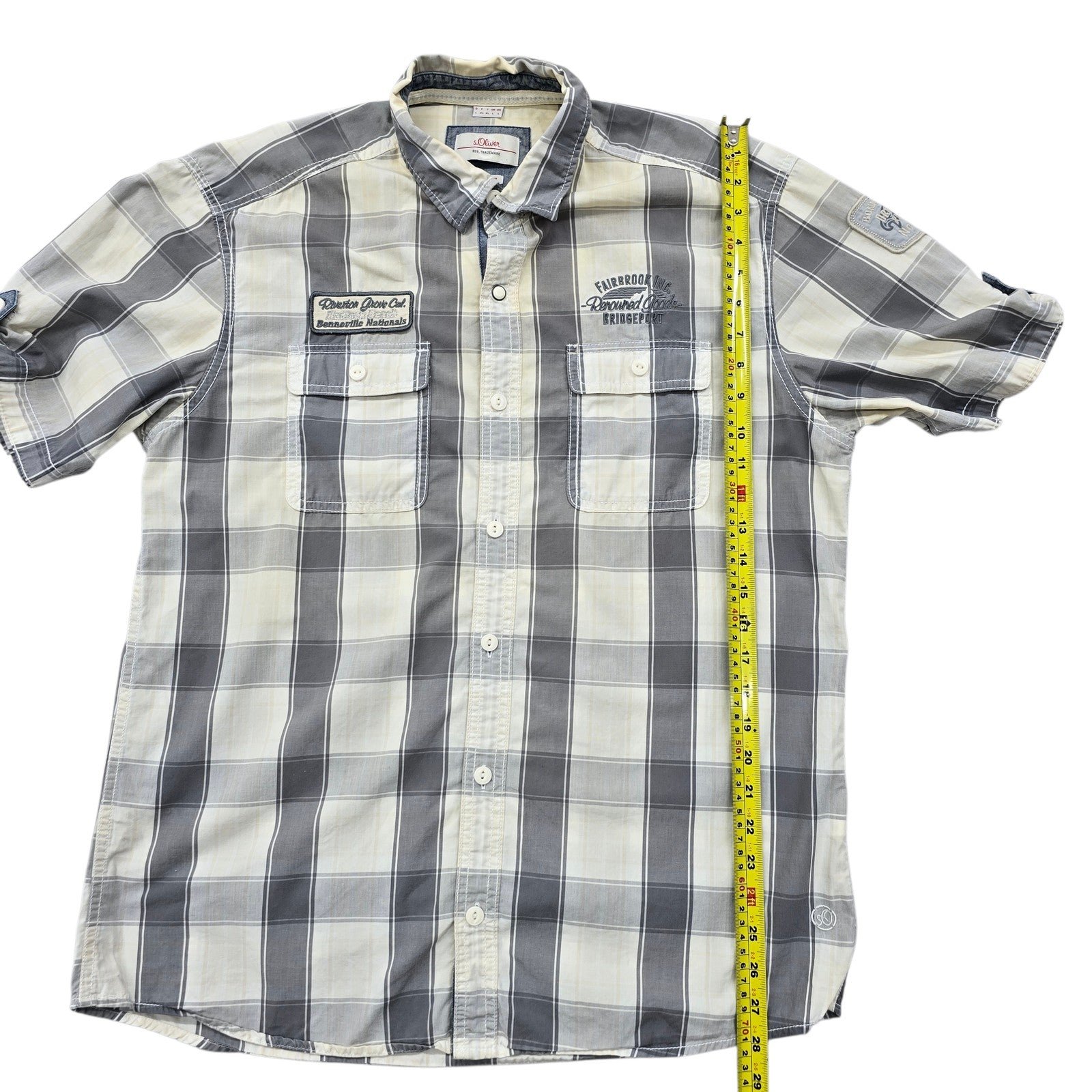 s.Oliver Men White Shirt size L product image 7