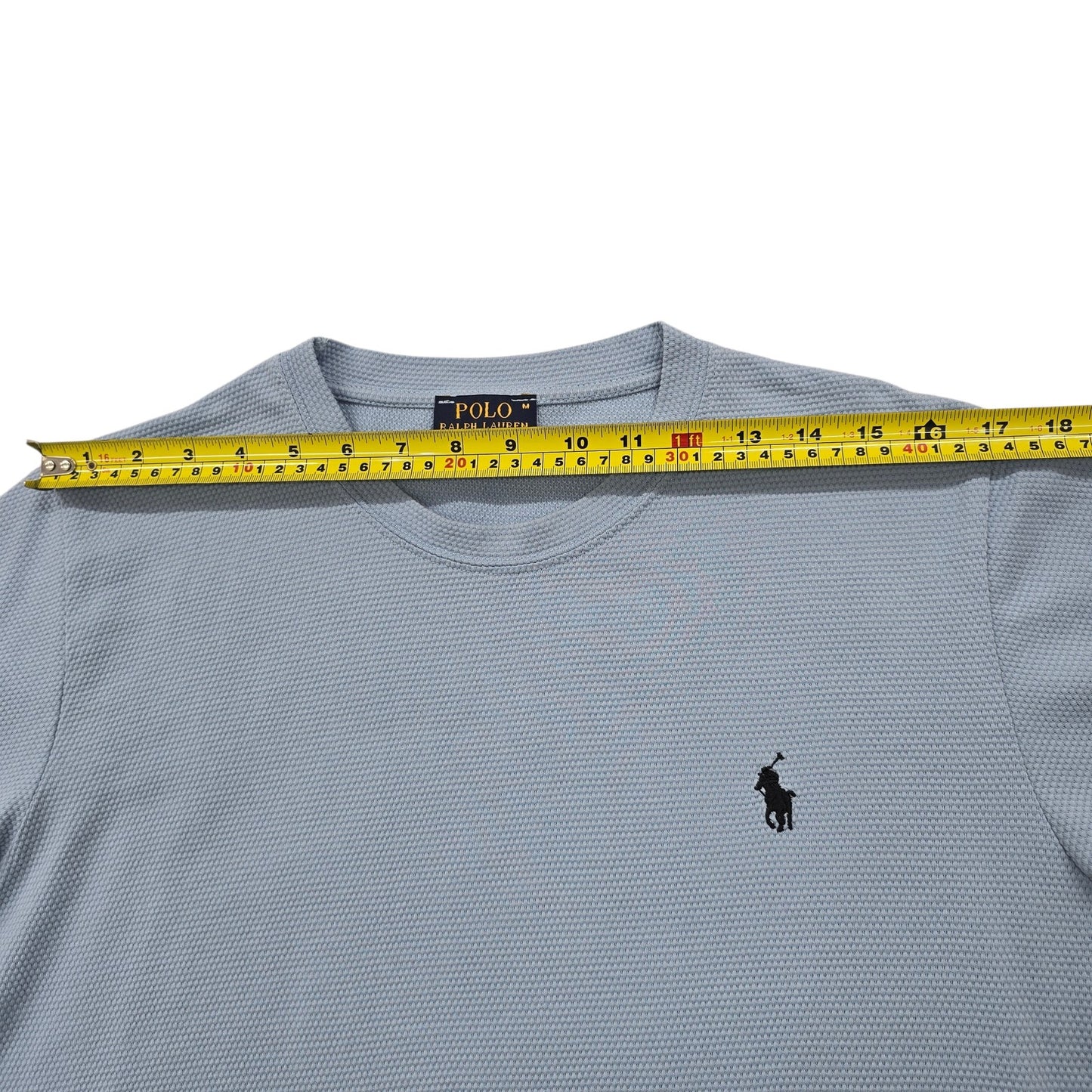 Polo Ralph Lauren Men's Light Blue T-Shirt Size M Short Sleeve Logo
