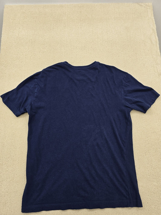 Kappa Men's Navy T-Shirt – Size XXL, Logo, Short Sleeve