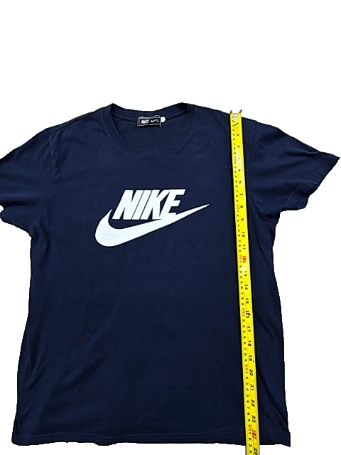 Nike Men's Midnight Navy Cotton T-Shirt w/ White Swoosh USA