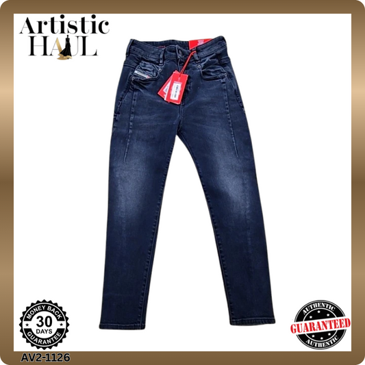 Diesel Women's Boyfriend Jeans W23 L32 Dark Wash Mid Rise