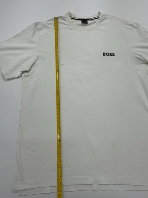 BOSS Men White T-Shirt size XXL product image 5
