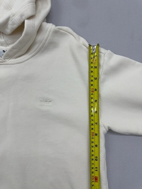 Adidas Unisex End Plastic Waste White Pullover Hoodie Size L