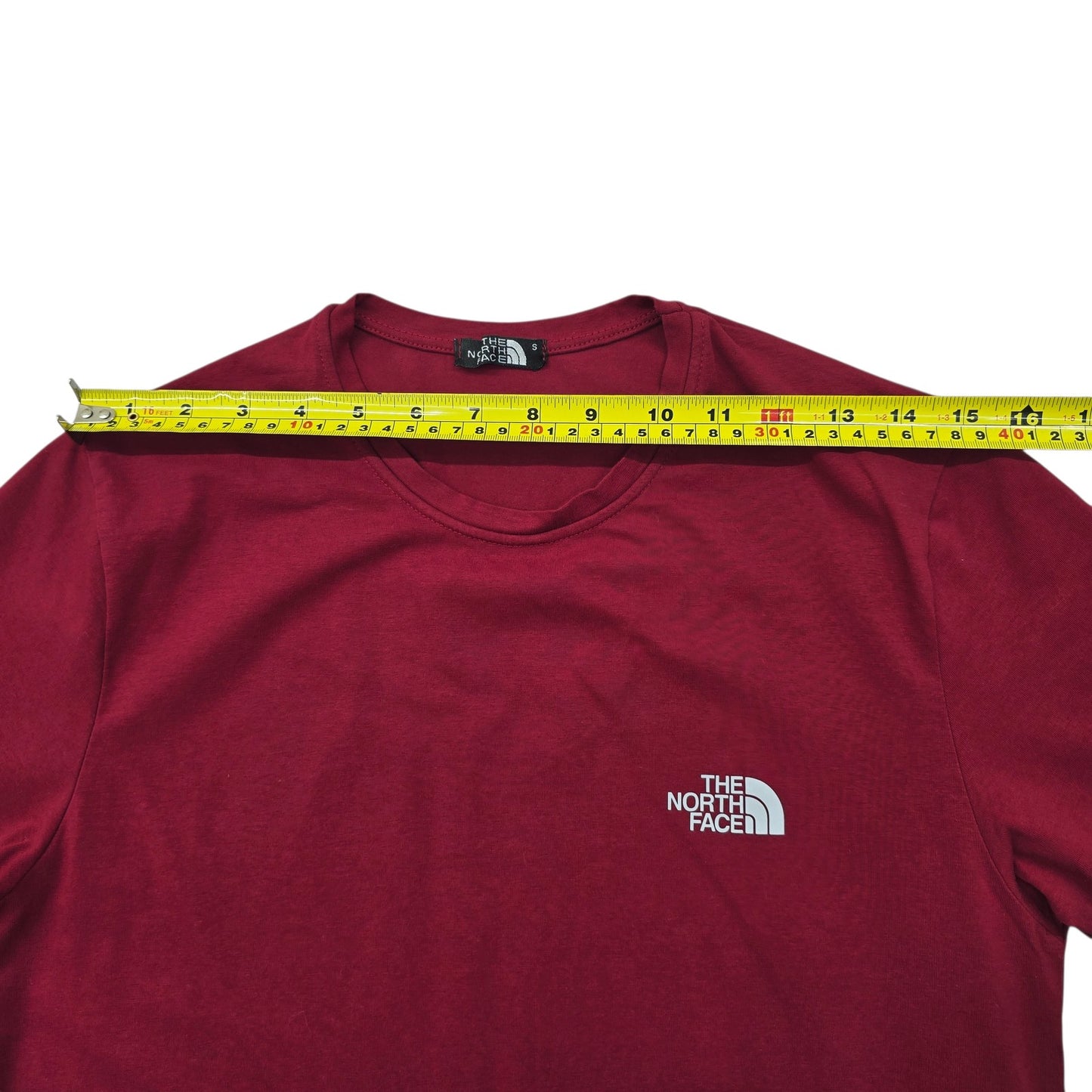 The North Face Men’s S Burgundy Logo Graphic Cotton T-Shirt