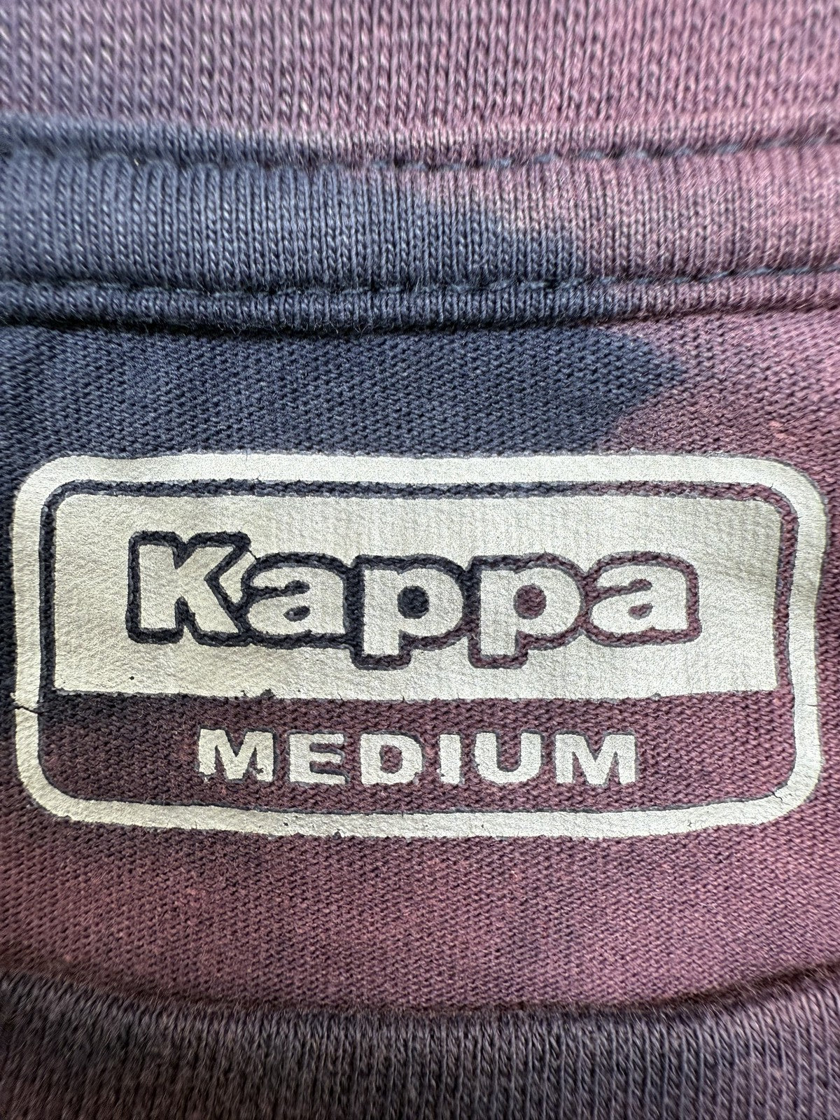 Kappa Purple Tie-Dye Medium Short Sleeve Crewneck T-Shirt 100% Cotton Logo