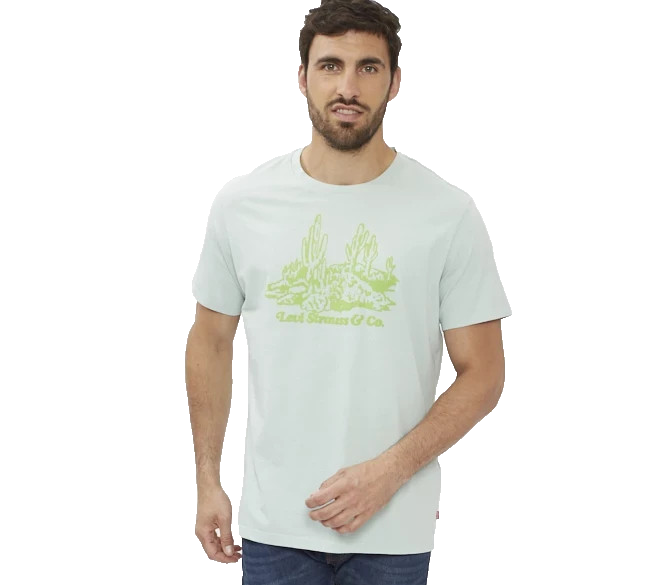 Levi Strauss & Co. Men's Sage Green Cactus Graphic T-Shirt Short Sleeve Size M