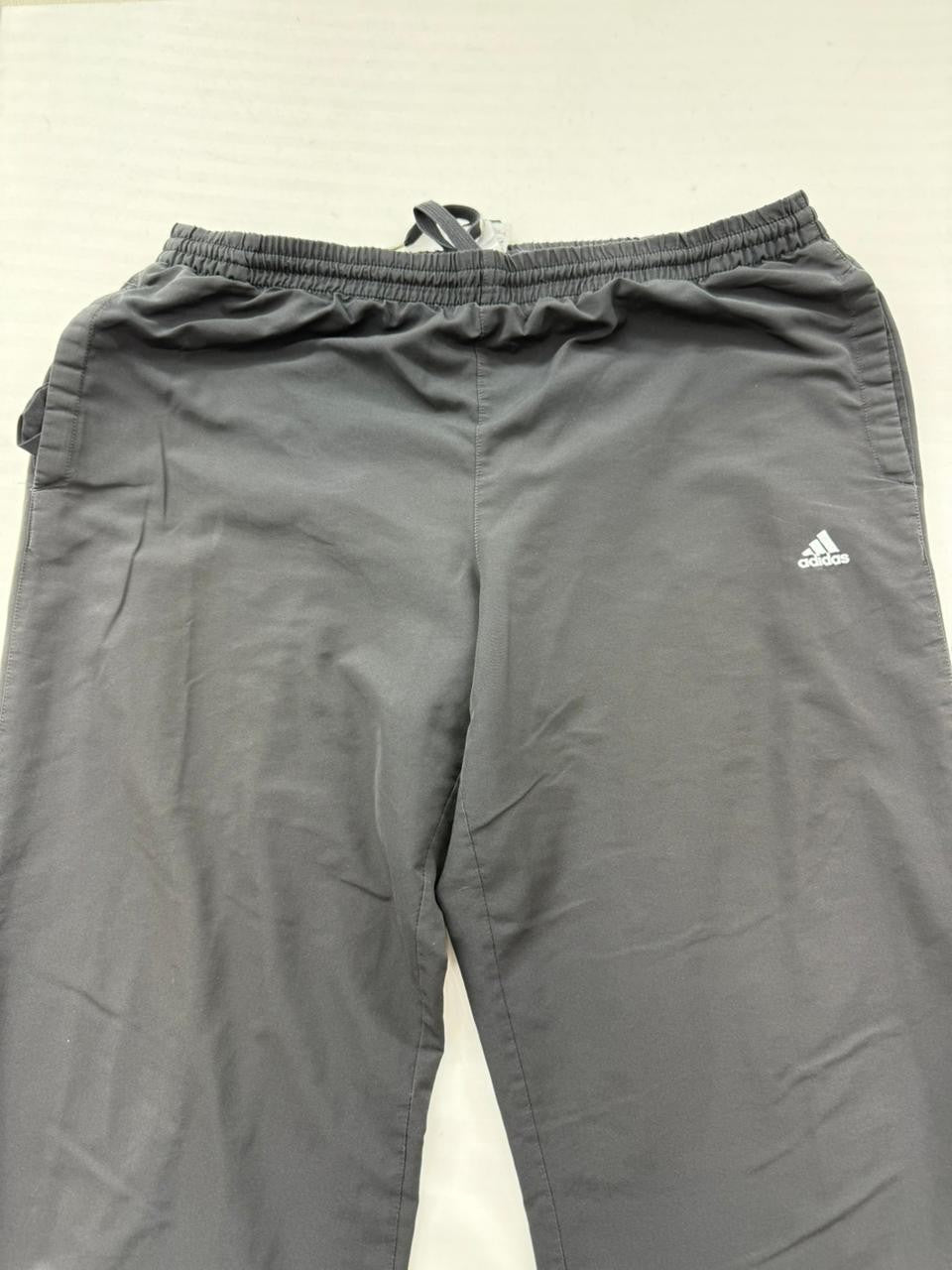 Adidas Men's Black Track Pants XL Climalite Joggers Zip Ankles
