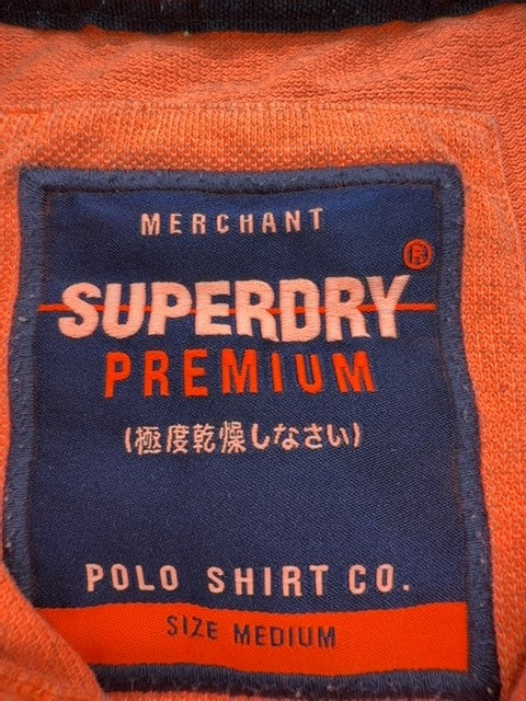 Superdry Men Orange Polo Shirt size M product image 4
