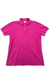 Lacoste Women's Pink Polo Shirt – Size 9, Cotton