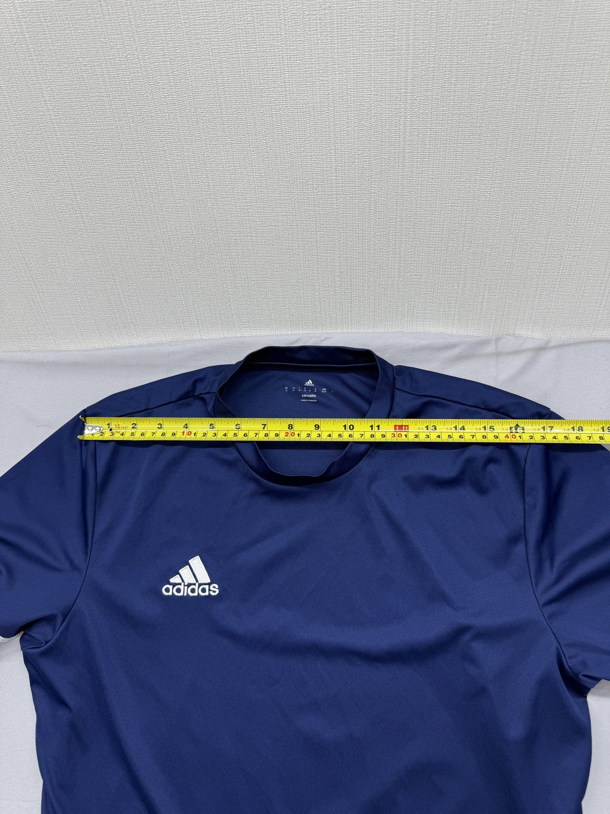Adidas Men's Navy Climacool Short Sleeve Crewneck Slim Fit Jersey M