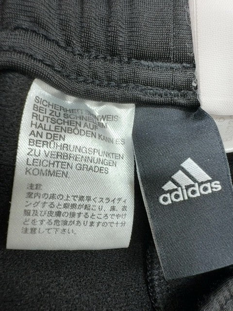 Adidas 3-Stripes Black Track Pants Wide Leg Drawcord Unisex