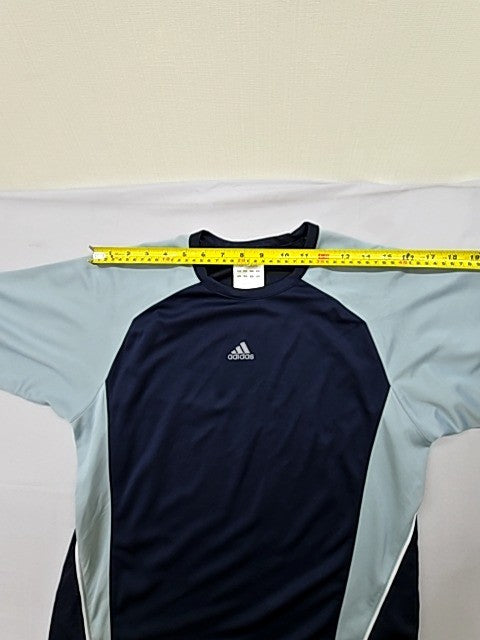 Adidas Men's Navy Light Grey Short Sleeve Crew Neck T-Shirt Regular